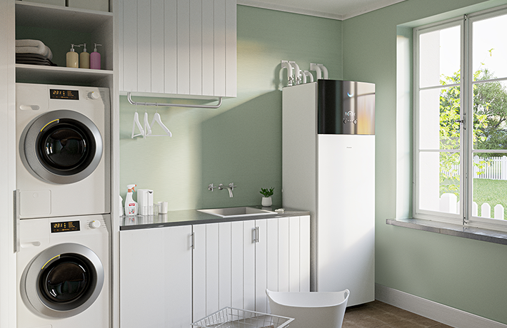 Sistema interno Daikin Altherma in ambiente domestico