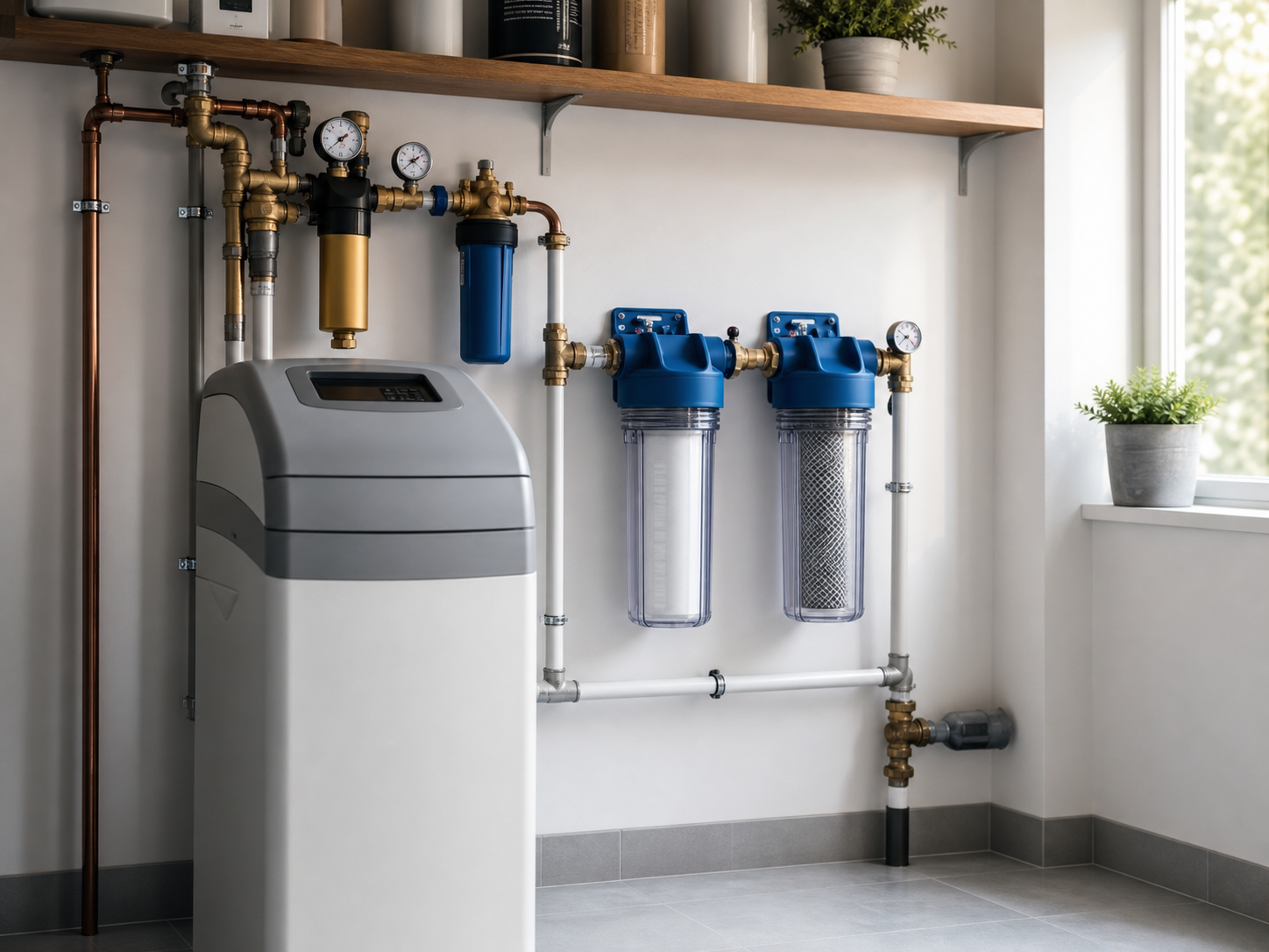 Sistema per trattamento, addolcimento e filtrazione acqua